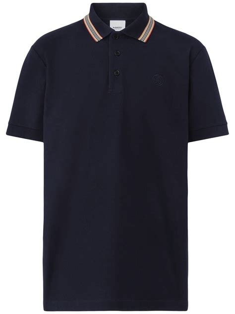 burberry embroidered logo polo shirt|burberry polo shirt men price.